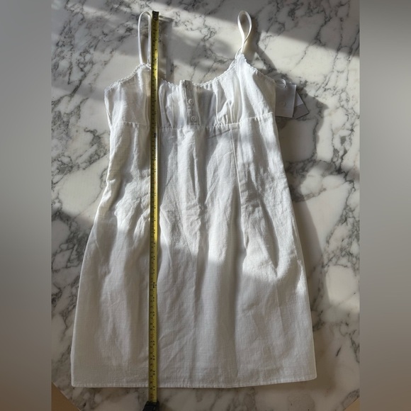NWT BP. by Nordstrom White Cotton Sundress | Square Neck | Size XS | Fully Lined - Picture 5 of 10
